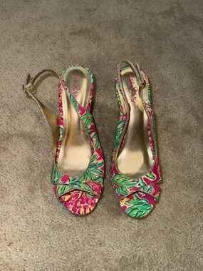 Lilly Pulitzer Ginger Wrap Wedge Sandals